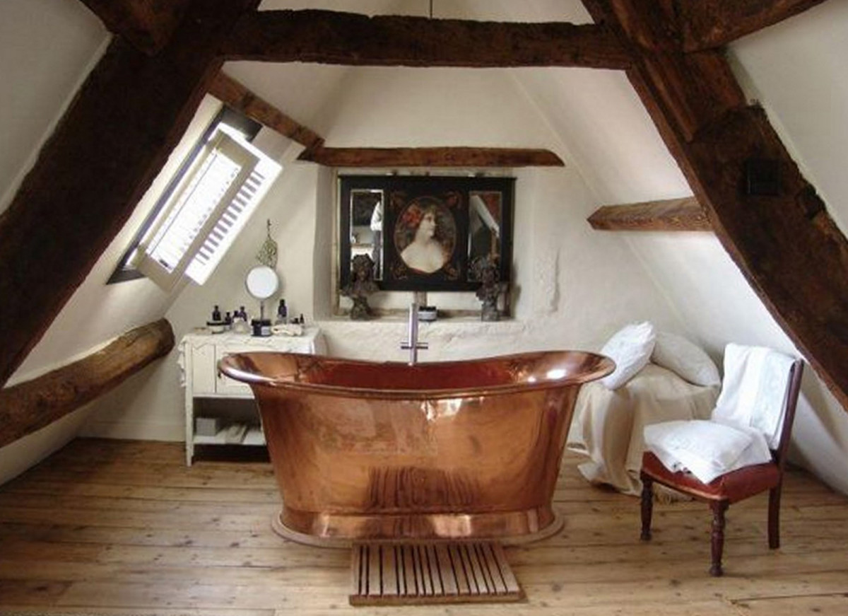 Inspiring you with ontrend copper in the bathroom